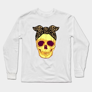 Skull with bandana Long Sleeve T-Shirt